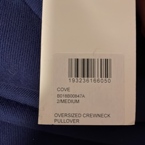 Men’s John Elliot Navy Oversized Pullover Sweatshirt - Size Medium - Picture 6 of 6